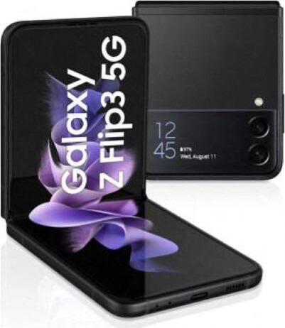 SAMSUNG GALAXY Z FLIP 3 5G 8+128GB 1.9"/6.7" DUAL SIM PHANTOM BLACK TIM