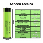 Batteria ricaricabile 18650 3.7V LiitoKala Lii-34B 3400mAh – Button Top
