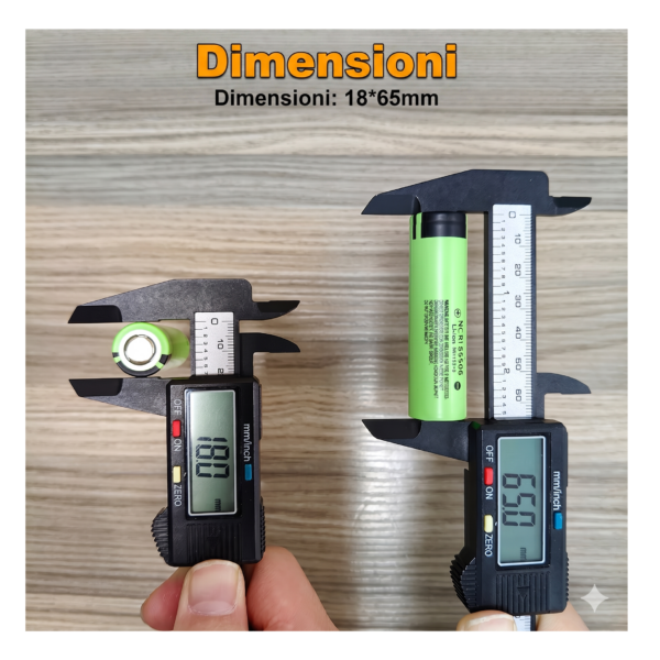 Batteria ricaricabile 18650 3.7V LiitoKala Lii-34B 3400mAh – Button Top