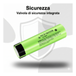 Batteria ricaricabile 18650 3.7V LiitoKala Lii-34B 3400mAh – Button Top