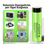 Batteria ricaricabile 18650 3.7V LiitoKala Lii-34B 3400mAh - Testa Piatta (Flat Top)