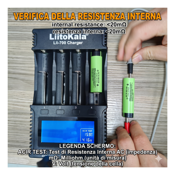 Batteria ricaricabile 18650 3.7V LiitoKala Lii-34B 3400mAh - Testa Piatta (Flat Top)