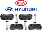52933-2S410-01 Kit 4 sensori TPMS KIA Hyundai cod. 52933-2S410 per Sportage 2014-2015 e altri modelli - Pressione Pneumatici