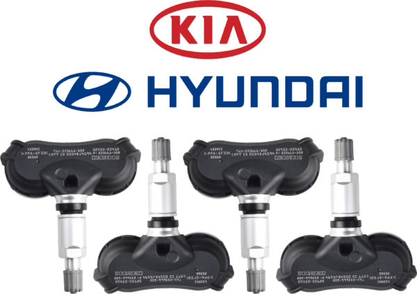 Kit 4 sensori TPMS KIA Hyundai cod. 52933-2S410 per Sportage 2014-2015 e altri modelli - Pressione Pneumatici