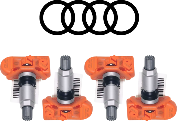 Kit 4 sensori TPMS AUDI cod. 5Q0907275F per A3 A6 Q3 Q5 Q7 e altri modelli - Pressione Pneumatici