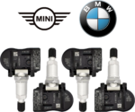 6855539-01 Kit 4 Sensori TPMS BMW MINI cod. 6855539 Serie 1, 2, 3, X1, X5 e altri modelli - Pressione Pneumatici
