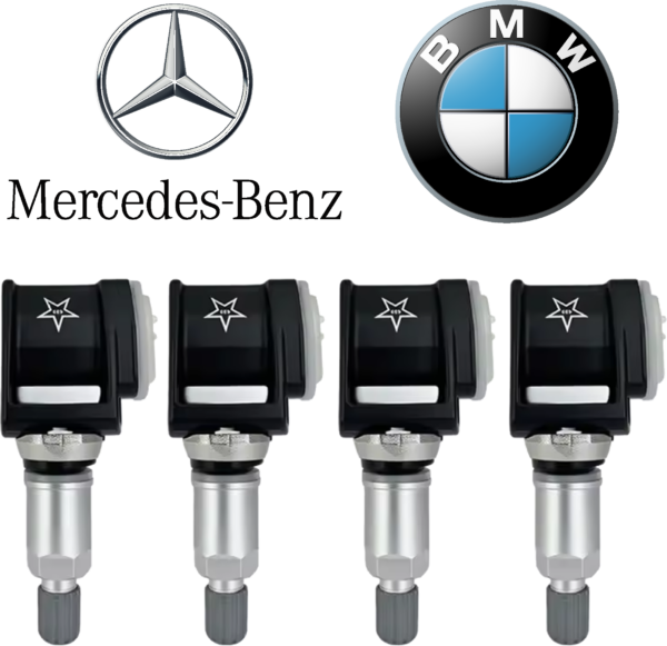 Kit 4 sensori TPMS Mercedes BMW cod. A0009052102 - Pressione Pneumatici
