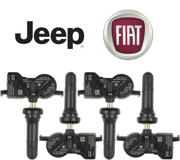 Kit 4 sensori TPMS FIAT cod.68313387AB 53474795 per 500X - Pressione Pneumatici